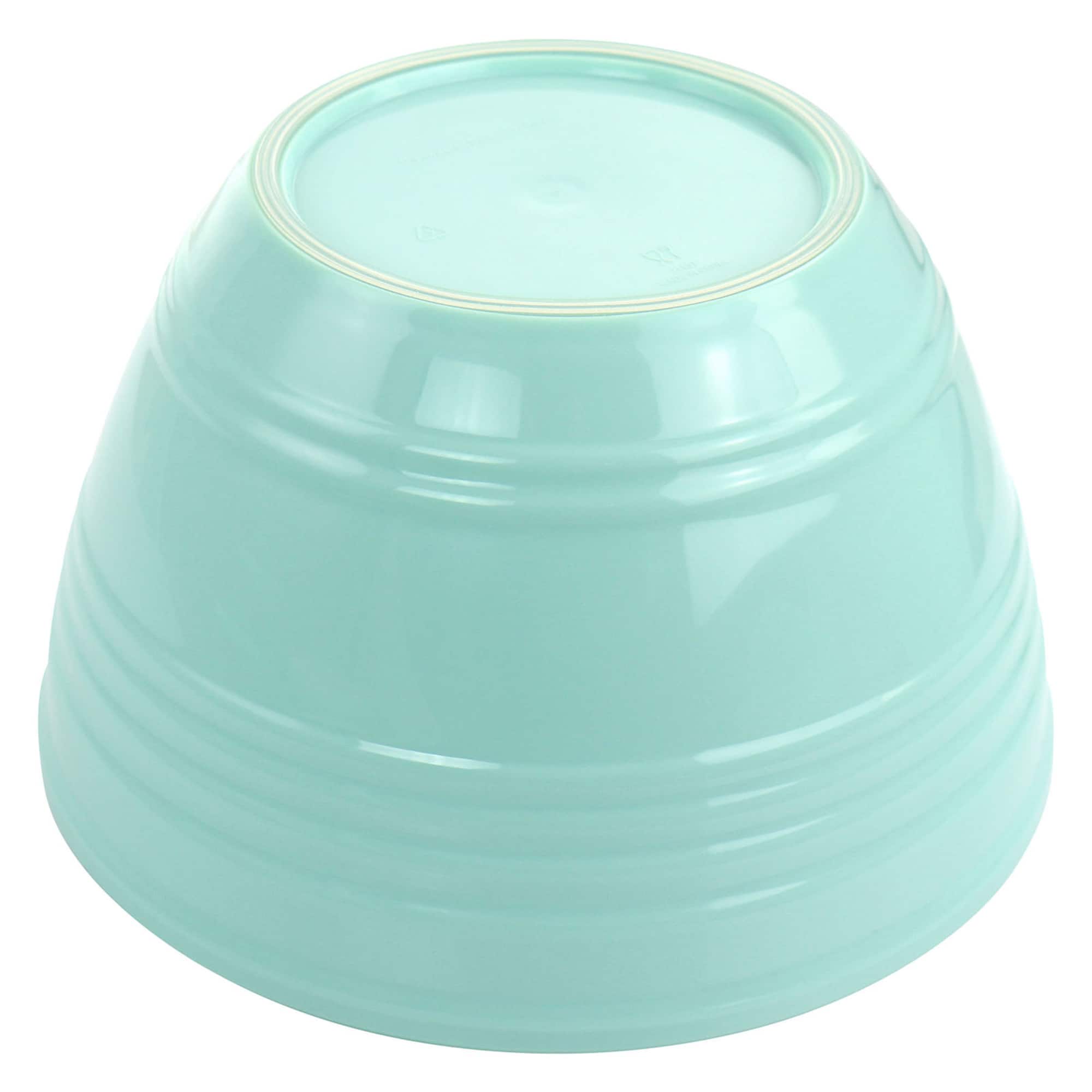 Martha Stewart Turquoise Plastic Bowl Set with Lids